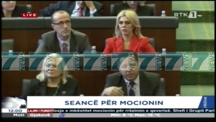 RREZOHET QEVERIA NE KOSOVE, KUVENDI 78 VOTA PRO MOCIONIT - News, Lajme - Kanali 13