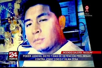 Dictan 7 días de detención preliminar contra Jonny Coico ‘El gringo’ y Vilma Zeña