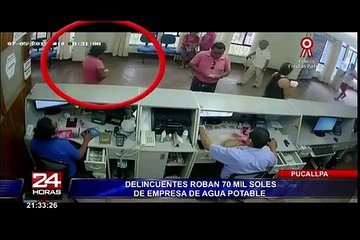 Pucallpa: delincuentes roban 70 mil soles de empresa de agua potable
