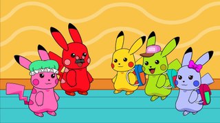 Mega Pikachu Too Much TV Eye Hurt Doctor Inject, Pikachu Pokemon Cartoon, Songs For Kids
