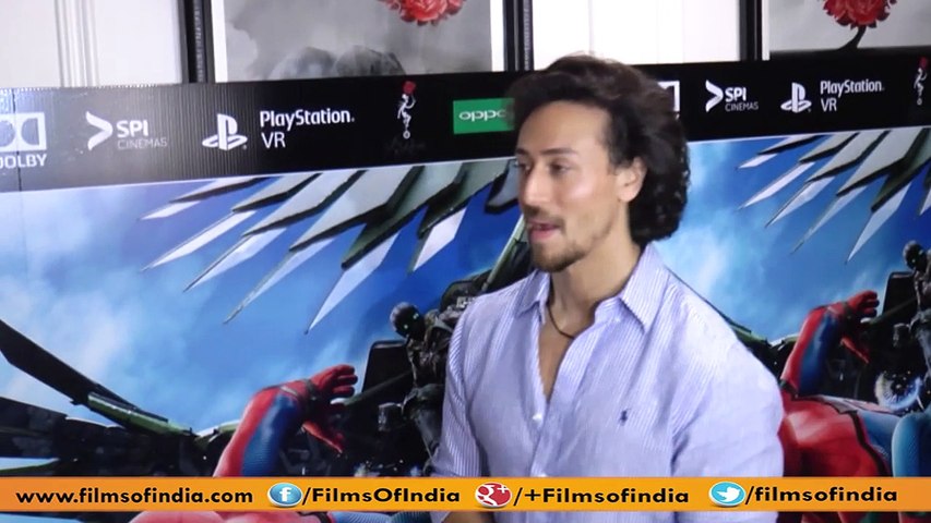 The hunky Tiger Shroff at the film screening of Spiderman -The Homecoming