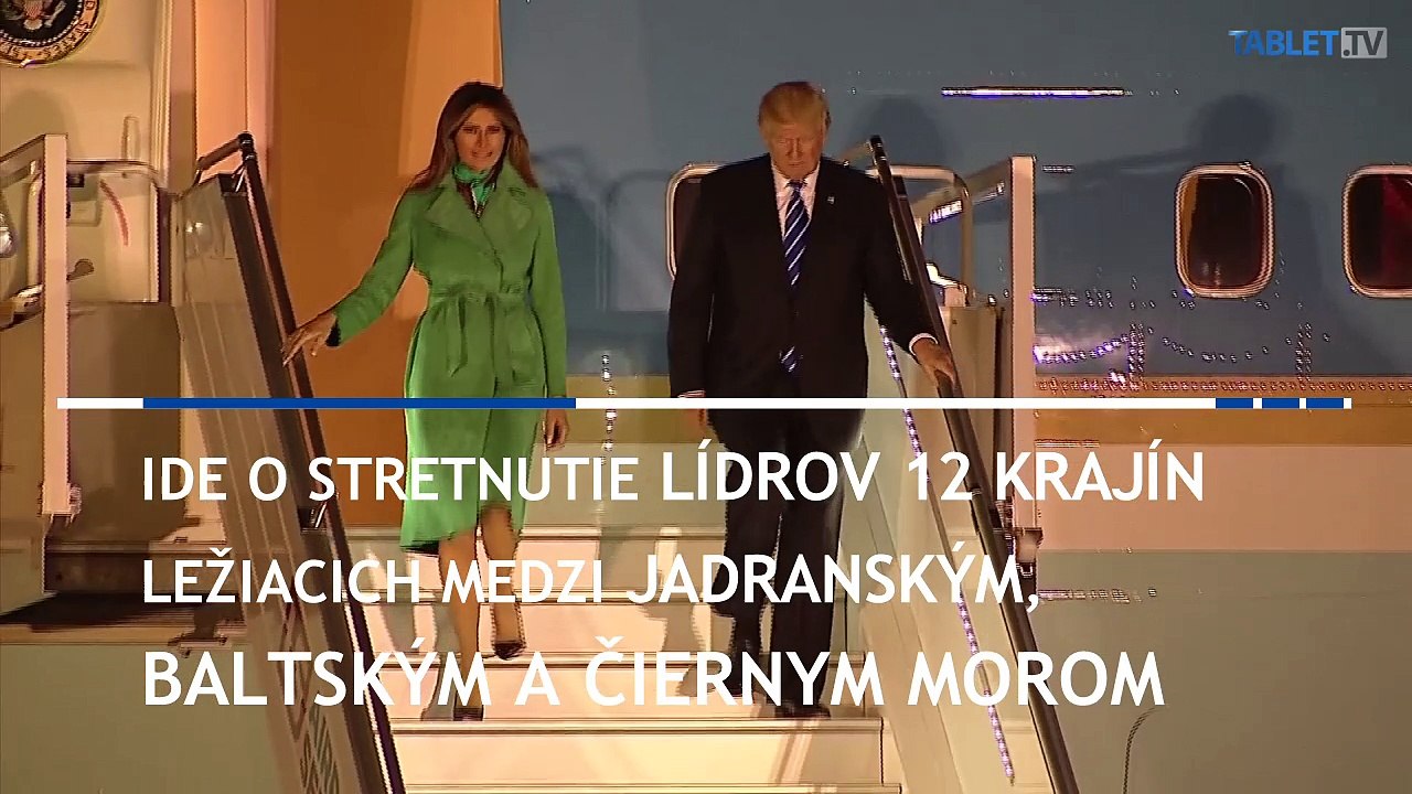 D. Trump priletel do Varšavy na summit Iniciatívy troch morí