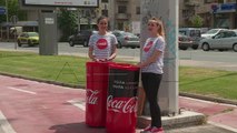 Koка Кола донираше пет паркинзи за велосипеди на Град Скопје