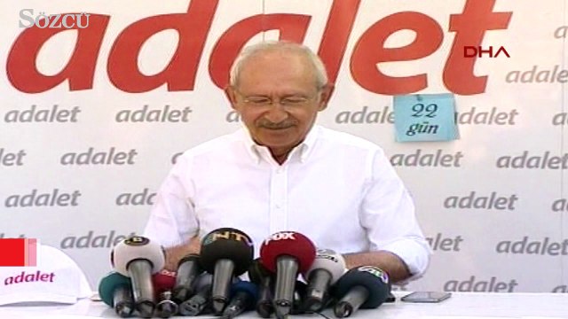 Adalet Yürüyüşü nün 21. gününde Kılıçdaroğlu açıklama yaptı