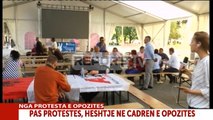 Report TV - Pas protestës heshtje në çadrën e opozitës