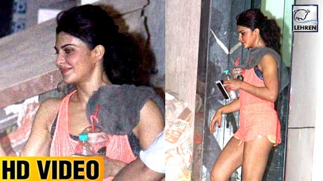 Jacqueline Fernandez Spotted at Gym After INTEN...