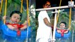 Kareena's Baby Taimur Spotted PLAYING On Swing In Balcony