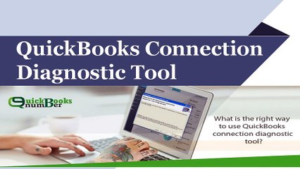 QuickBooks Connection Diagnostic Tool