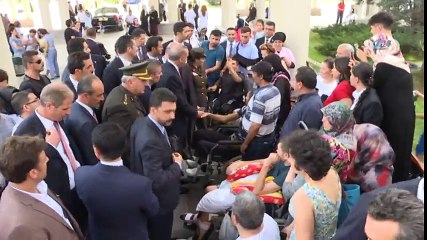 Erdoğan'dan, 15 Temmuz'da Başından Vurulan Turgut Aslan'a Ziyaret