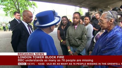 London fire: Queen and Prince William visit Grenfell Tower centre - BBC News