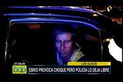 Los Olivos:  conductor ebrio provoca choque y policía lo deja en libertad