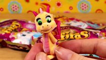 Kennedy opens a case of Safiras dragons (Safiras Funkelstein) blind bags