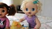 Baby Alive Dolls Mcdonalds Happy Meal and Kroger Kid Size Shopping Cart Trip W/ Play Doh G