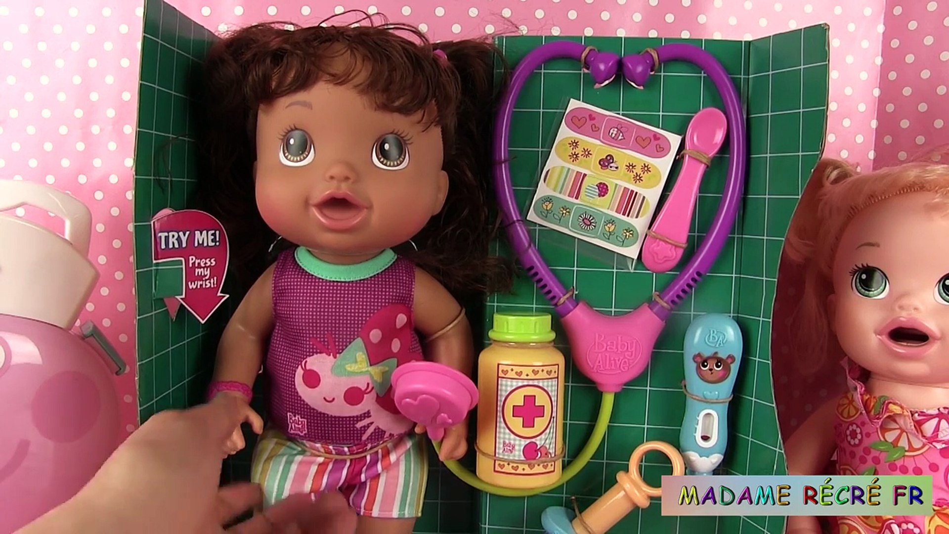 Peppa Pig Infirmiere Mallette Medicale Bebe Corolle Malade Sick Baby Doll Video Dailymotion