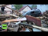 Flooding chaos causes death & destruction in Baden-Wurttemberg, Germany