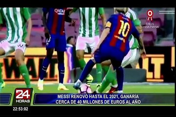 Lionel Messi renovó con Barcelona hasta 2021 y ganará 30 millones de dólares anules