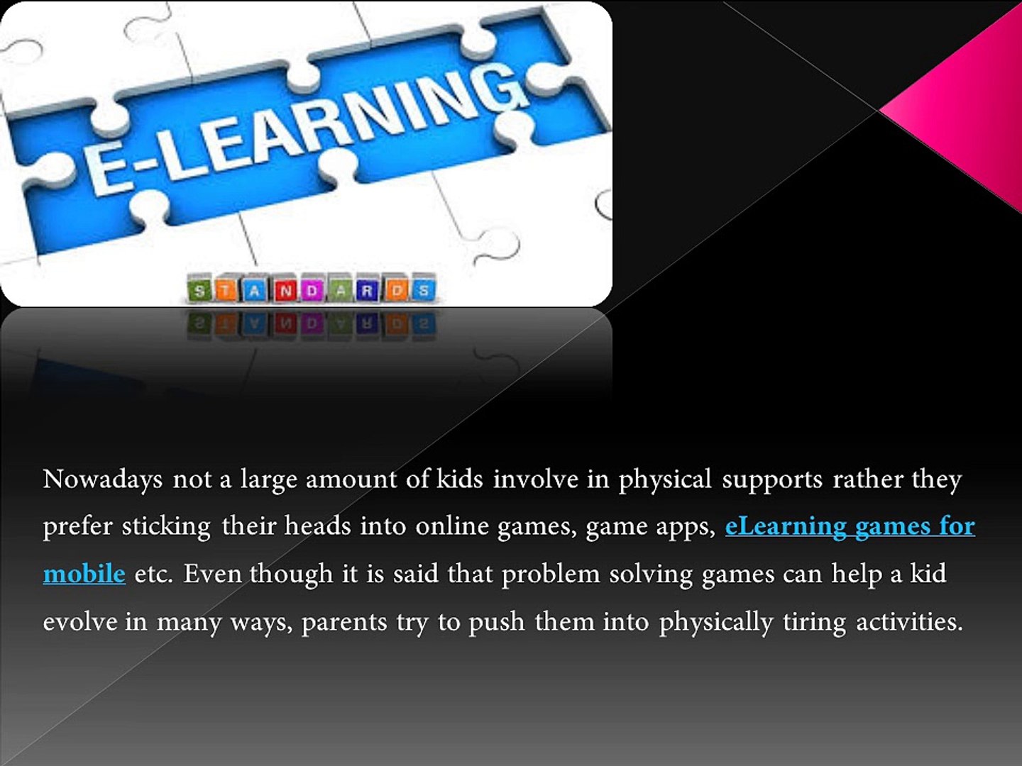 Importance of eLearning Games for mobile