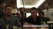 canelo alvarez on sparring Gennady Golovkin and fighting Mayweather
