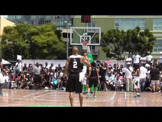 chris brown shane mosley on basketball court - EsNews Boxing