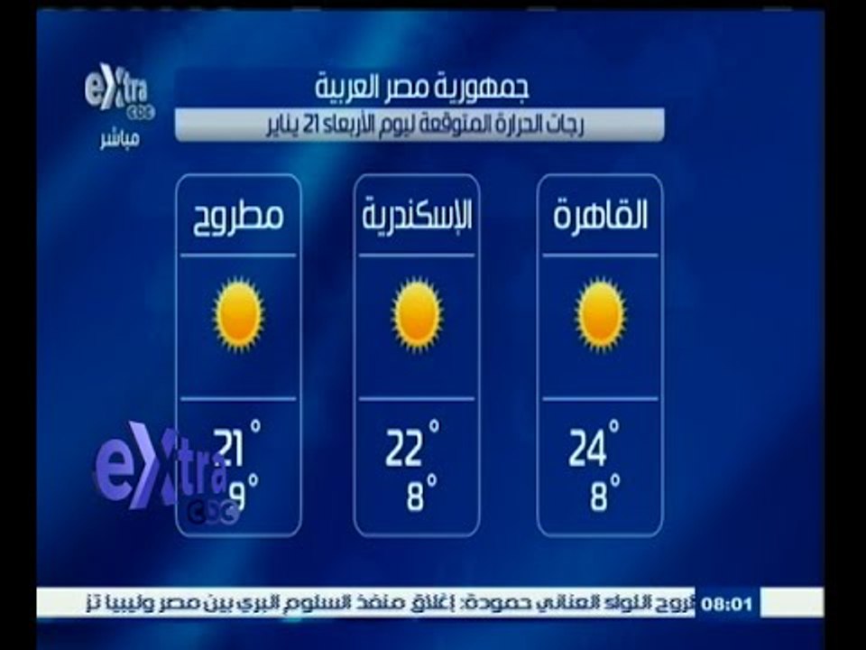 #غرفة_الأخبار | ‎‎ ‎حالة الطقس ودرجات الحرارة ل...