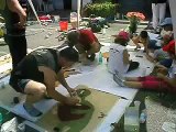 Preparazione quadri Infiorata parte 3