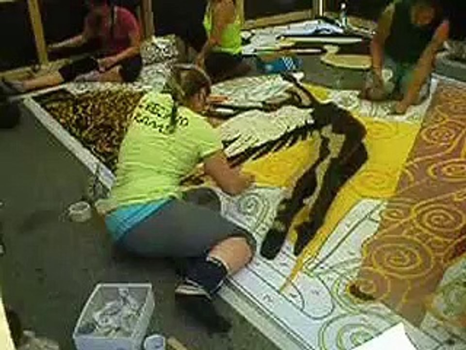 Preparazione quadri Infiorata parte 6