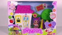 Et poupée maison petit jouer balançoire jouet déballage avec Pinypon playset famous dollhouses r