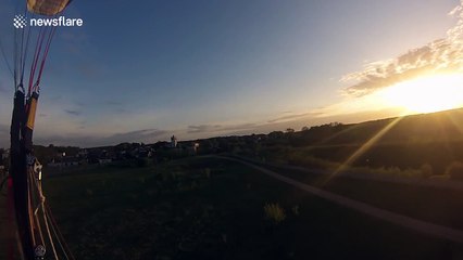 Paramotorist suffers engine failure and crashes