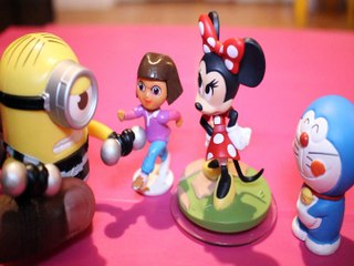 MAX HELPS MINION AT SCHOOL DORAEMON DORA THE EXPLORER MINNIE MOUSE MICK TSLOP Toys Kids Video THE SECRET LIFE OF PETS DE