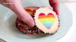 Rainbow with Clouds Cookies Slice & Bake Surprise! DIY Rainbow Treats