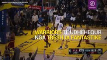 Curry dhe Durant turpërojnë mbretin James, Warriors fiton me 39 pikë difirencë
