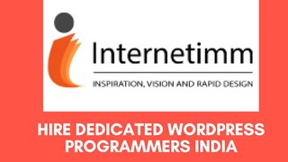 Hire Dedicated Wordpress Programmers India