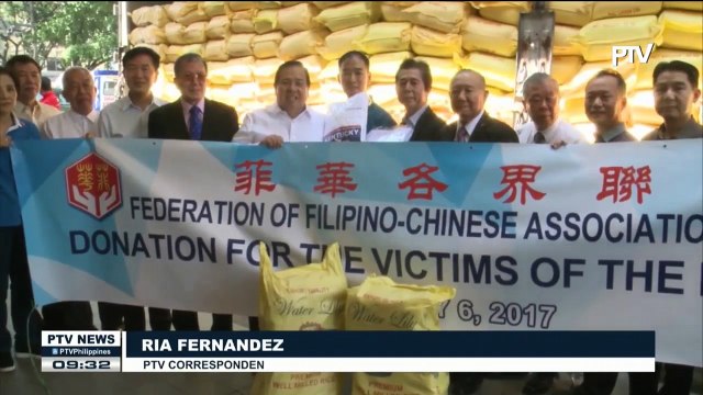 Filipino-Chinese group donates relief goods for Marawi evacuees