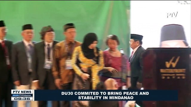 President Duterte committed to bring peace and stability in Mindanao