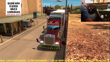 JOGANDO AMERICAN TRUCK COM TRITREM logitech g27 Cockpit