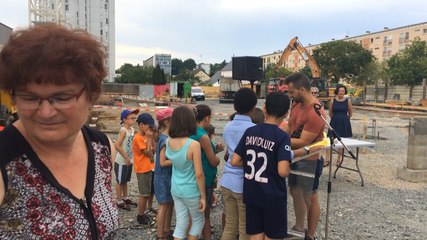 Première pierre du pôle de vie éducatif et sportif Curie-Pasteur