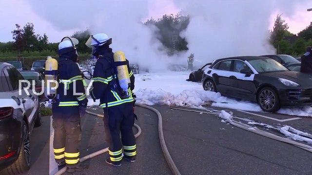 Germany- Luxury Porsche cars torched in suspected anti-G20 vandalism