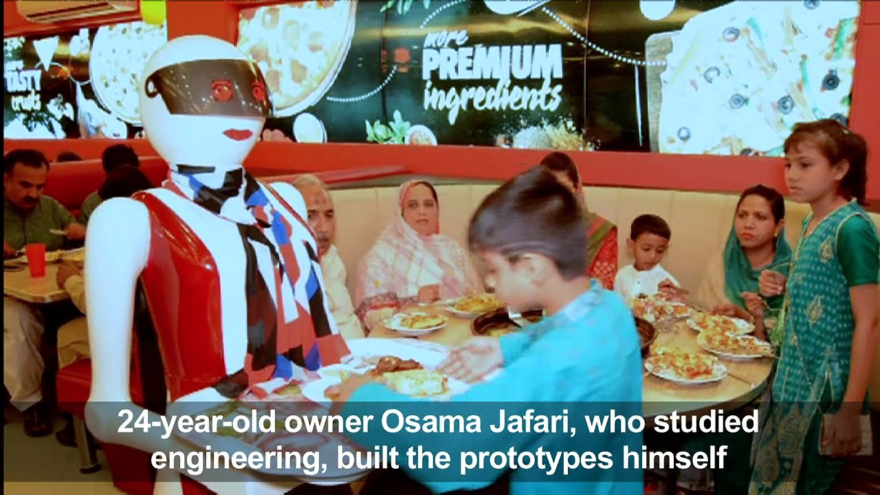 Pizza bytes! Pakistan enchanted by first robot waitresses