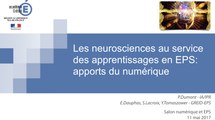 Les neurosciences au service des apprentissages en EPS: apport du numérique