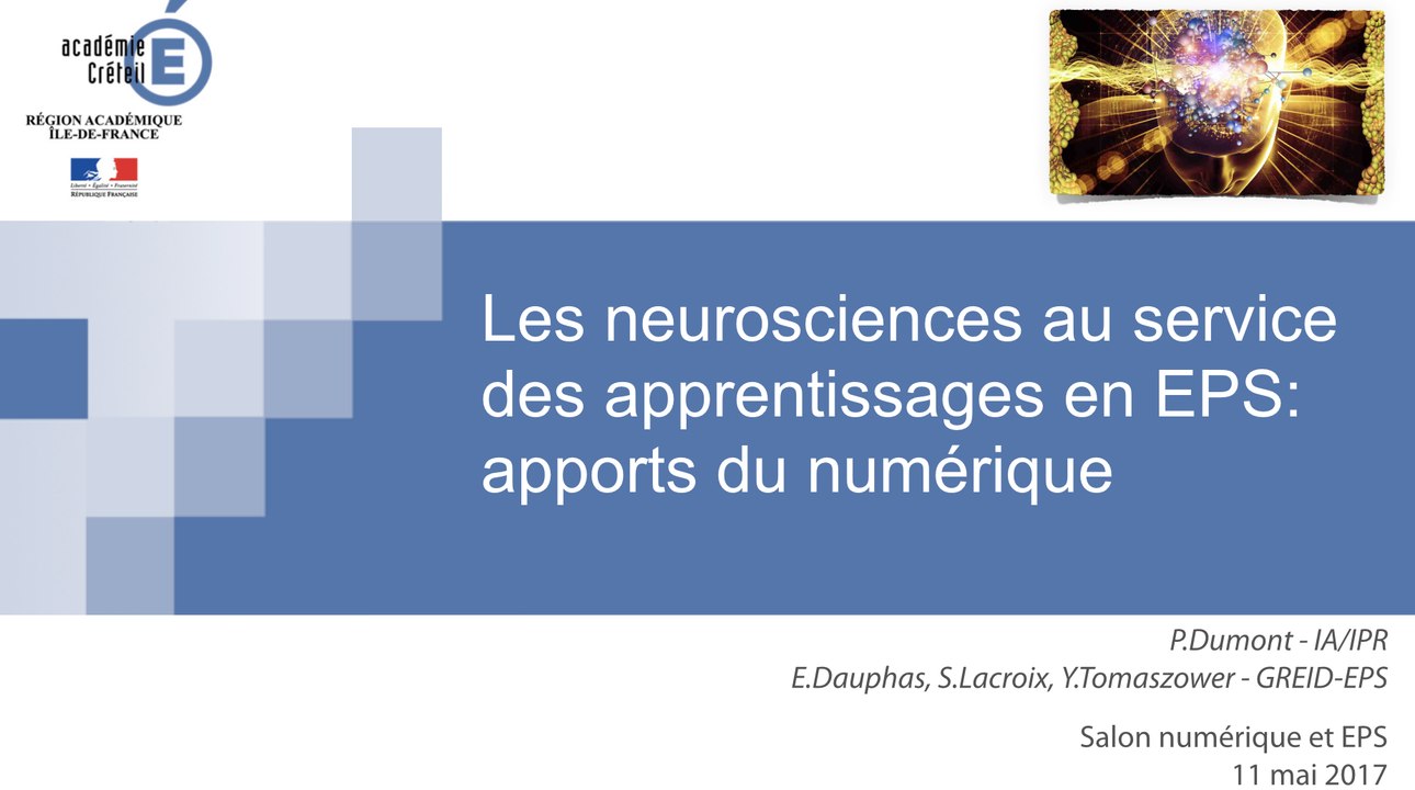 Les neurosciences au service des apprentissages...