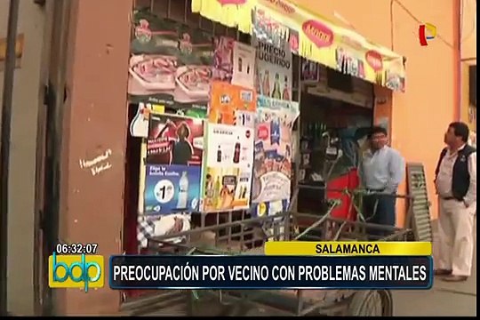 Vecinos son amenazados por hombre con problemas mentales en Ate Vitarte
