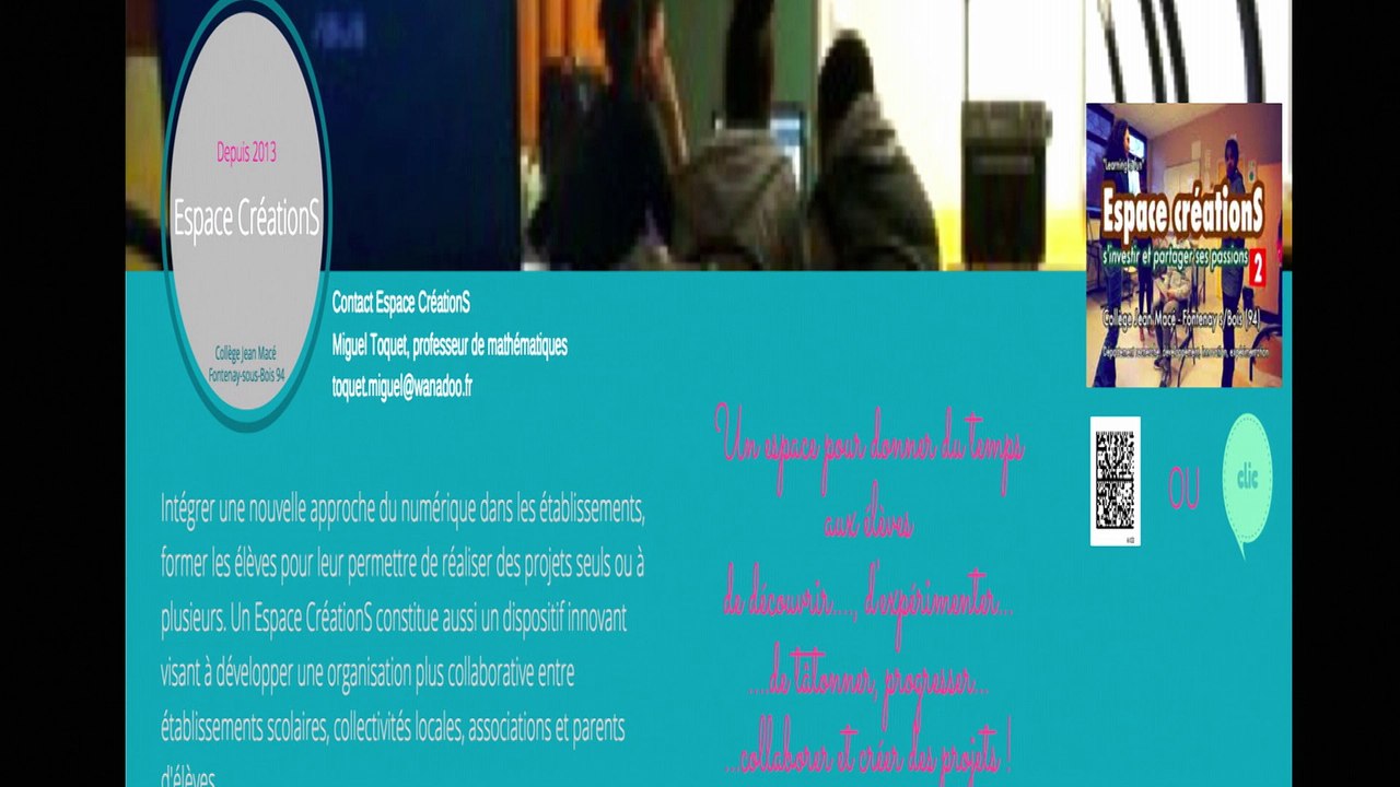 Journée de l'innovation - Projet "Espace créationS"