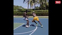 Paul Pogba filmohet ne Miami duke luajtur basketball me blerjen me te fundit te Manchester United (360video)