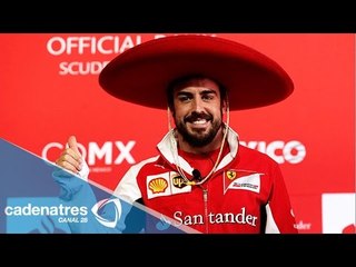 Fernando Alonso visita el Autódromo Hermanos Rodríguez