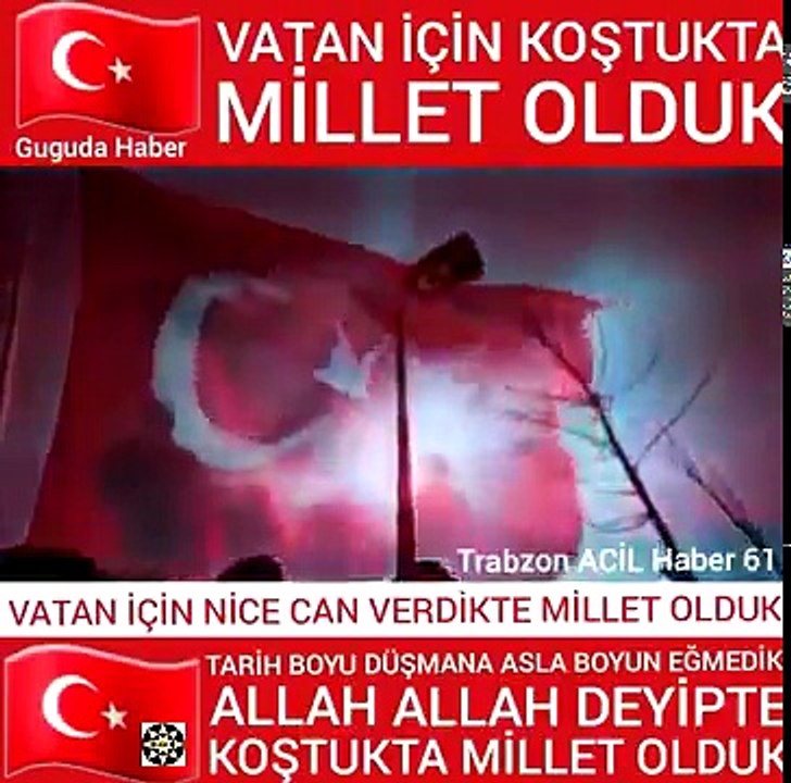 MİLLET OLDUK .....