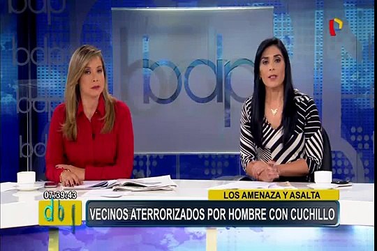 Vecinos son amenazados por hombre con problemas mentales en Ate Vitarte