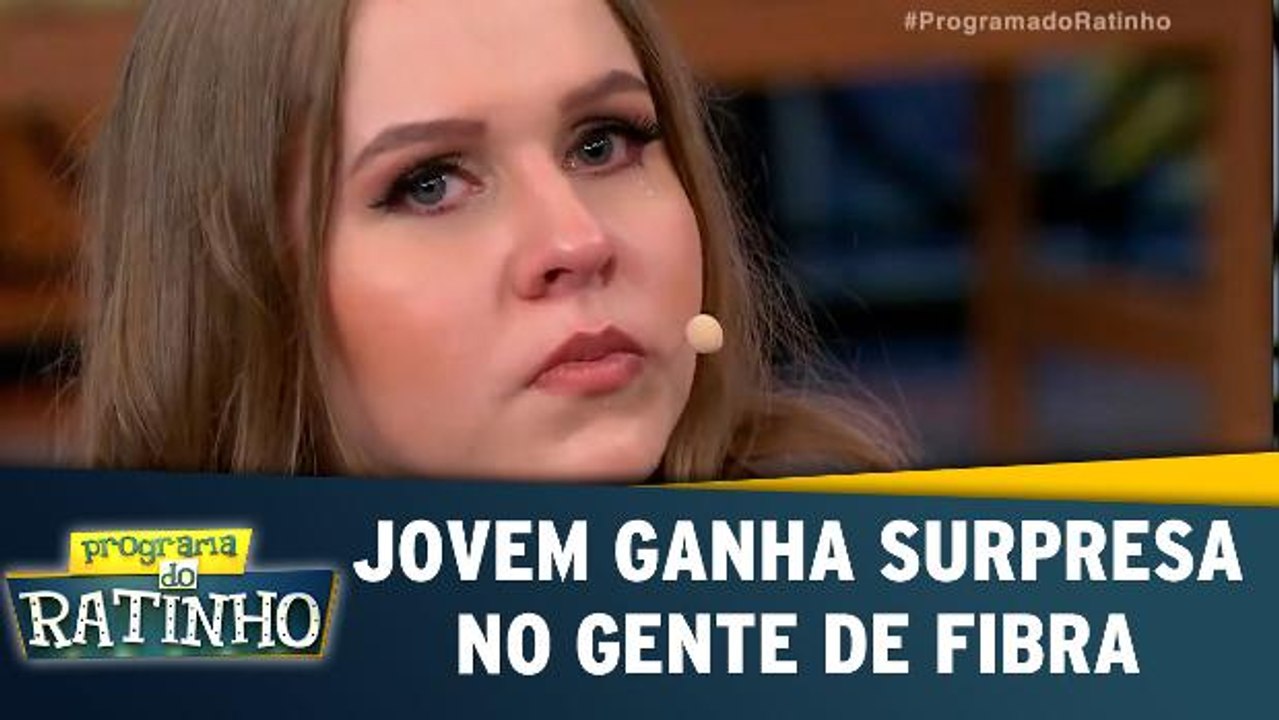 Jovem ganha surpresa no Gente de Fibra