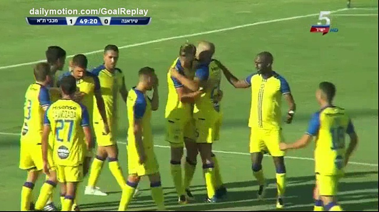 Aaron Schoenfeld Goal SD - KF Tirana 0 - 1 Maccabi Tel Aviv - 06.07.2017 (Full Replay)