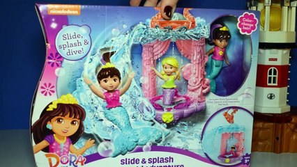 DORA AND FRIENDS NICKELODEON Slide & Splash Mermaid Adventure Toys Video Unboxing