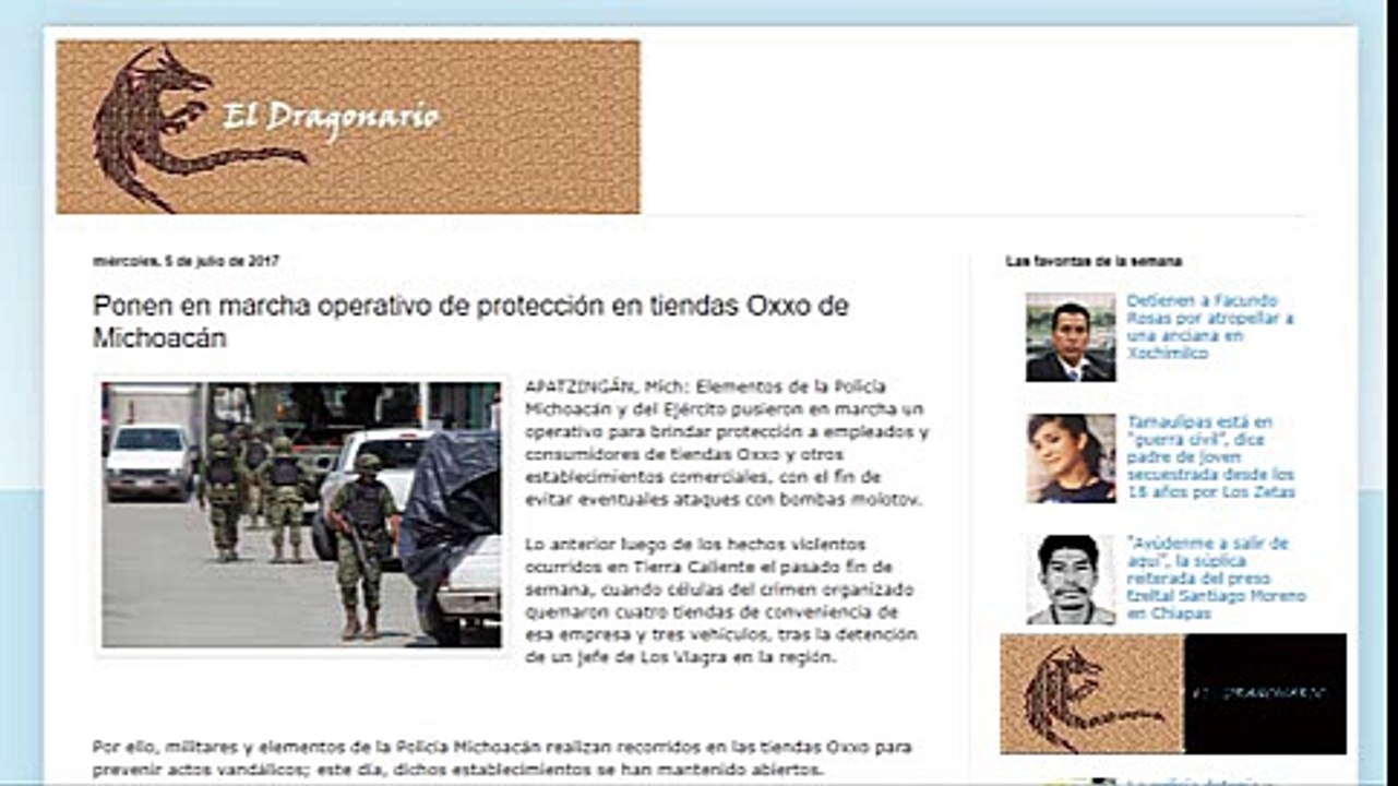 Operativo de seguridad en Michoacán para... proteger OXXOS